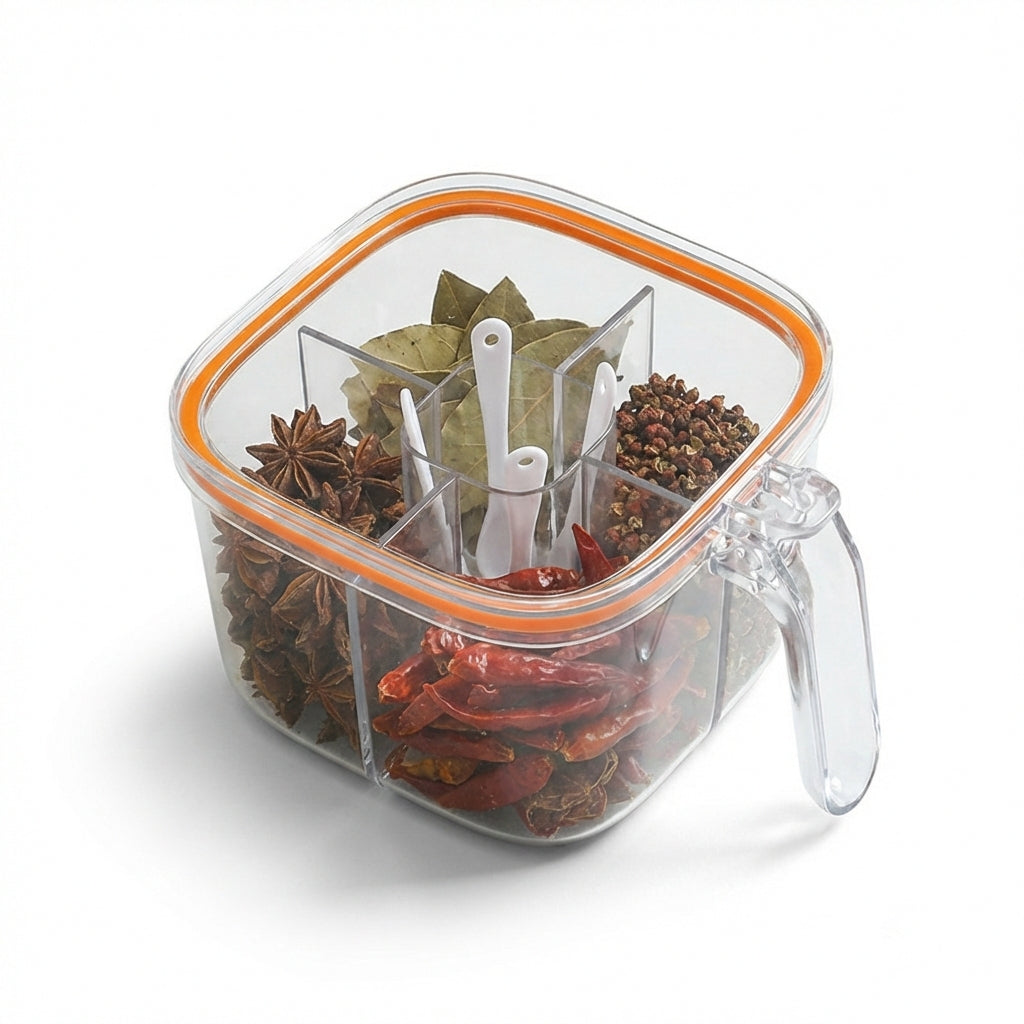4-in-1 Compartment Seasoning Box