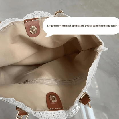Vintage Lace Shoulder Bag – Elegant Crossbody Purse for Every Occasion 🤍👜
