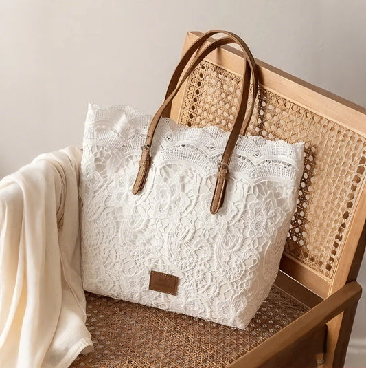 Vintage Lace Shoulder Bag – Elegant Crossbody Purse for Every Occasion 🤍👜