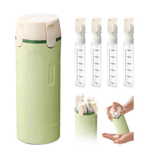 4-in-1 Leak-Proof Portable Travel Dispenser Set