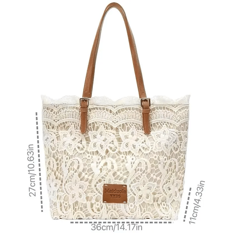 Vintage Lace Shoulder Bag – Elegant Crossbody Purse for Every Occasion 🤍👜