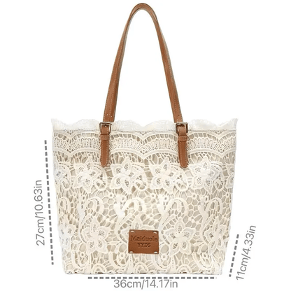 Vintage Lace Shoulder Bag – Elegant Crossbody Purse for Every Occasion 🤍👜
