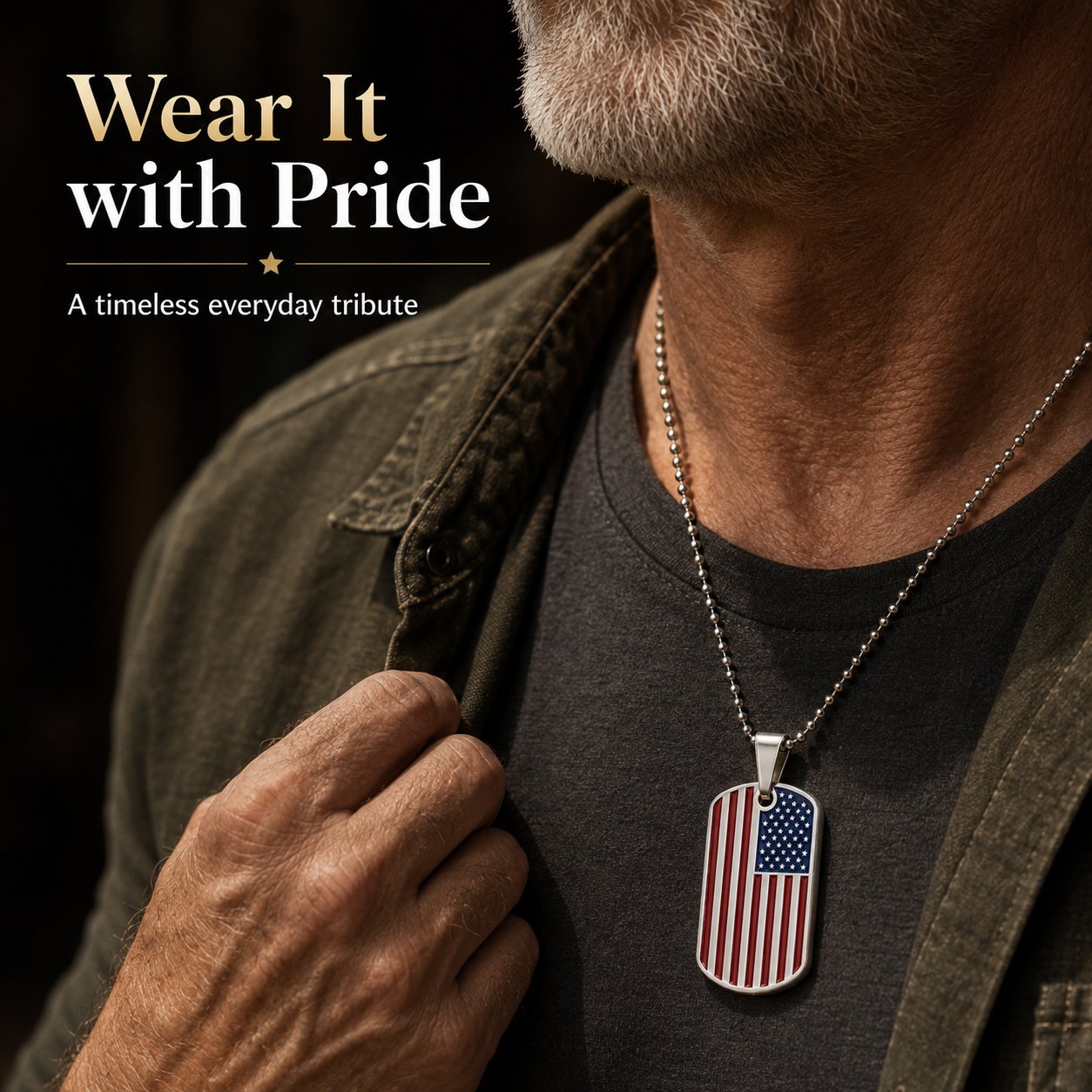 The Gift He’ll Never Forget — Handcrafted Flag Pendant