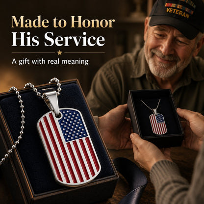The Gift He’ll Never Forget — Handcrafted Flag Pendant