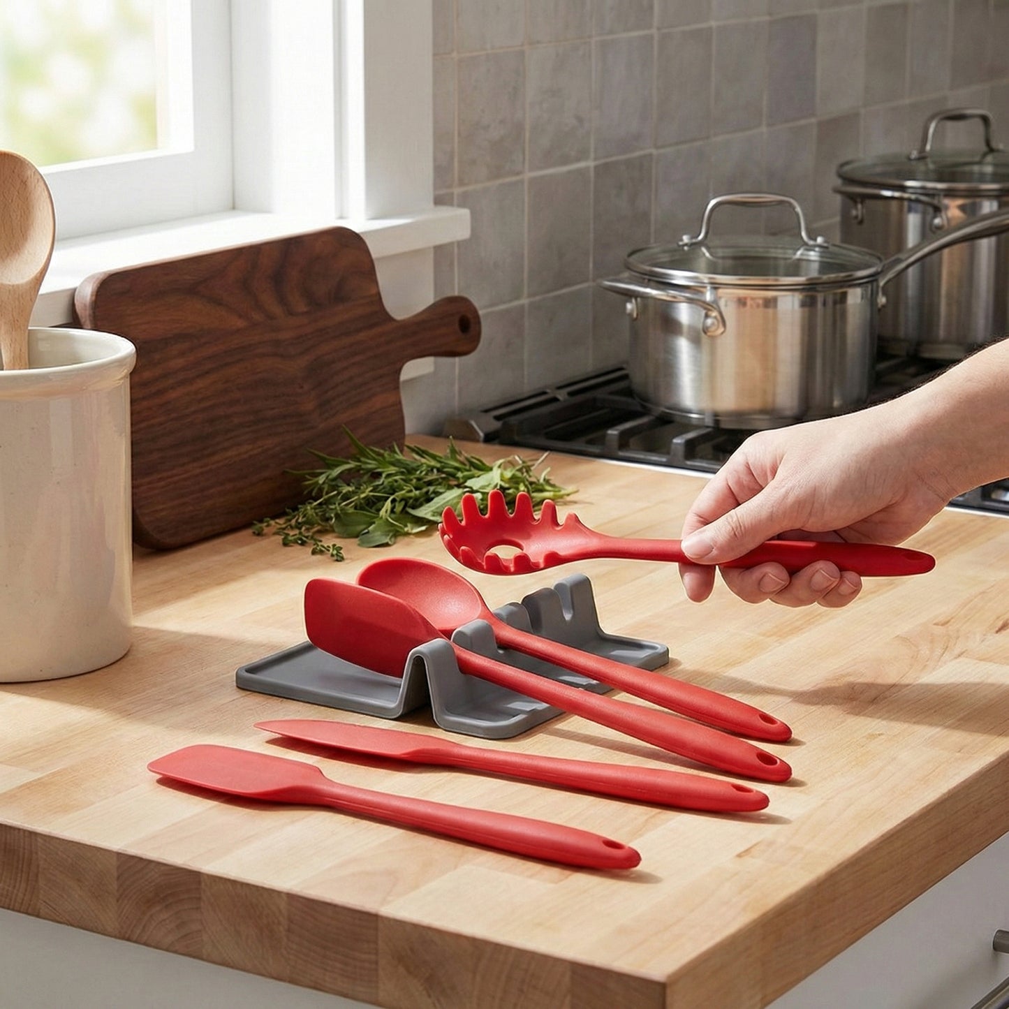Silicone Kitchen Utensil Rest