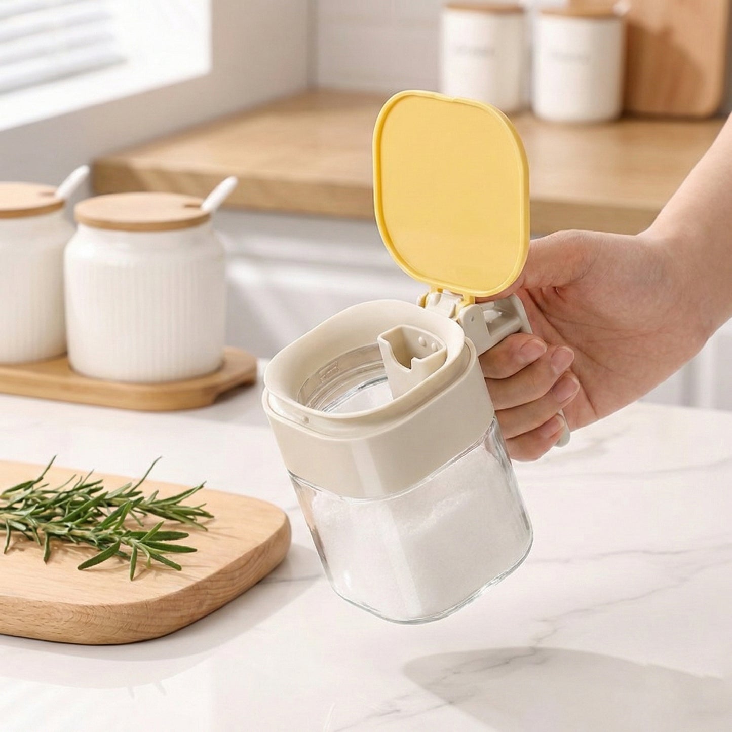 Moisture-Proof Glass Seasoning Jar
